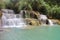 Tat Kuang Si Waterfalls is a three tier waterfall of Luang Prabang ,Laos