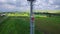 TATARSTAN, RUSSIA - ALMETEVO JULE, 2017: Aerial Engineer specialist climb up on telecommunication cell tower for