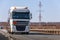 Tatarstan, Russia, Interstate Highway M7  - Apr 14th 2021. Auto Fuel Truck move along the federal highway to their destination