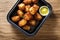 Tater tots are a dish made from grated potatoes