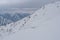 Tateyama mountain range and lake at the canyon, Kurobeko