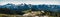Tatoosh mountain range panorama in Mount Rainier National Park