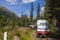 Tatra Electric Railways train in High Tatras, Slovakia