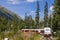 Tatra Electric Railways train in High Tatras, Slovakia