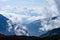 Tatra mountain peak view in Slovakia in sunny day