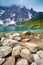 Tatra Mountains scenery stones lake beautiful nature Carpathians