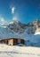 Tatra Mountains Ski Resort beautiful view on mountains peaks wit