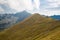 Tatra National Park, Poland. Pamoramic view of the mountains lan