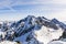 Tatra peaks in winter in Slovakia.