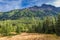 Tatras mountains at sunrise in autumn. Wildlife in Poland