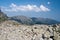 Tatry mountains panorama during hiking to Rysy peak