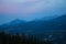 Tatry in Poland, evening view