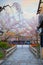 Tatsumi bashi bridge over Shirakawa river in Gion district, Kyoto, Japan