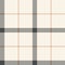 Tattersall plaid pattern in grey and beige. Seamless tartan check plaid graphic for scarf, skirt, blanket, throw, upholstery.