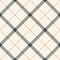 Tattersall plaid pattern in grey and beige. Seamless tartan checked vector graphic for scarf, skirt, blanket, throw.