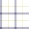 Tattersall plaid pattern in purple, green, white. Textured seamless tartan background image for flannel shirt, blanket, duvet.