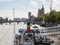 Tattershall Castle boat on Thames with Big Ben in background