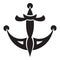 Tattoo anchor icon, simple style