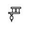 Tattoo device icon. Simple line, outline vector elements of tattooing icons for ui and ux, website or mobile application