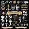 Tattoo Elements Decorative Icons Set