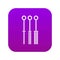 Tattoo needles icon digital purple