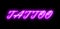 Tattoo purple neon sign