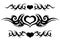 Tattoo tribal design, ornate celtic pattern with heart, tattoo strip around the arm or leg, abstract print, ornament sketch, vecto