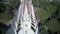 Taubate, Sao Paulo, Brazil - July 24, 2022: Aerial view of Santa Therezinha gothic church on a sunny day.