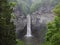Taugannock Falls in a misty spring rain storm