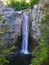 Taughannock Falls rocky glacial gorge in FingerLakes NYS