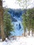 Taughannock Falls in winter from trail above