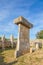 Taula megalithic monument in Torralba den Salord, Menorca, Spain