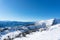 Tauplitz Alm panorama of the skiing resort in Steiermark, Austria