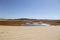 Taureau Lake at spring, empty and desert