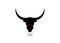 Taurus black bull head brande name design template, isolated