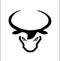 Taurus black logo template vector icon illustration