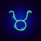 Taurus Zodiac Neon Sign