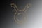 Taurus Zodiac Sign, Gold Symbol, Clipping Path
