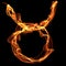 Taurus zodiak made of fire fire