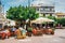 Tavern Lithos on the main square in the village of Mochos on Crete Island, Greece