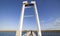 Tavira Island pedestrian drawbridge, Algarve, Portugal