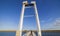 Tavira Island pedestrian drawbridge, Algarve, Portugal