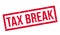 Tax Break rubber stamp