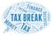 Tax Break word cloud