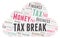 Tax Break word cloud