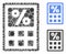 Tax Calculator Mosaic Icon of Circle Dots