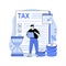 Tax credit abstract concept vector illustration.
