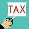 Tax Deduction. Business Concept