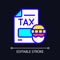 Tax evasion RGB color icon for dark theme