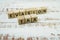 Tax Evasion Word alphabet letters on wooden background